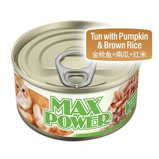 Pate Cho Mèo Vị Bí Ngô Và Gạo Lứt Maxpower Tun With Pumpkin & Brown Rice