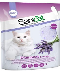 Cát thủy tinh cho mèo Sanicat Silica Diamonds Lavender